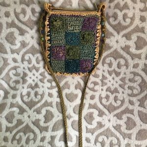 Small woven crossbody bag